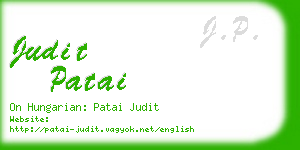 judit patai business card